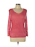 Neiman Marcus Pink 3/4 Sleeve Silk Top Size L - photo 1