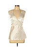 Iz Byer Ivory Sleeveless Blouse Size L - photo 1