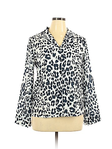 Ecowish Long Sleeve Button-Down Shirt (view 1)