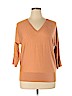 Talbots Orange Silk Pullover Sweater Size 1X (petite) - photo 1