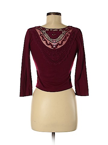 No Boundaries 3/4 Sleeve Button-Down Shirt (view 2)