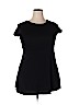 Basic Editions Black Short Sleeve Top Size XXL - photo 1