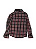 Carter's 100% Cotton Plaid Black Long Sleeve Button-Down Shirt Size 5 - photo 2