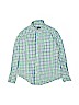 Gap Kids 100% Cotton Green Long Sleeve Button-Down Shirt Size 10 - photo 1