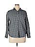 Everlane 100% Cotton Blue Long Sleeve Button-Down Shirt Size 14 - photo 1