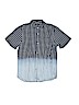 Tucker + Tate 100% Cotton Blue Short Sleeve Button-Down Shirt Size 10 - 12 - photo 1