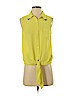 Forever 21 100% Polyester Yellow Sleeveless Blouse Size S - photo 1