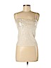BCBGMAXAZRIA Ivory Sleeveless Silk Top Size M - photo 1
