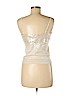 BCBGMAXAZRIA Ivory Sleeveless Silk Top Size M - photo 2