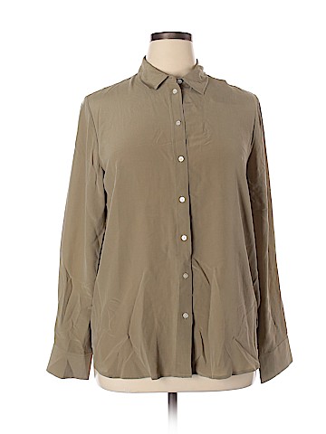 Everlane Long Sleeve Silk Top (view 1)