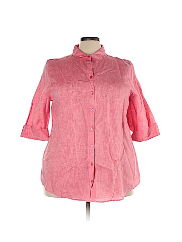 Chico's 3/4 Sleeve Button-Down Shirt (view 1)