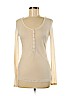 Club Monaco 100% Cotton Tan Long Sleeve Henley Size M - photo 1