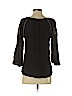 Lucky Brand 100% Cotton Black 3/4 Sleeve Blouse Size S - photo 2