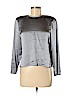 Linda Allard Ellen Tracy 100% Silk Gray Long Sleeve Silk Top Size 6 (petite) - photo 1