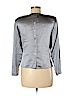 Linda Allard Ellen Tracy 100% Silk Gray Long Sleeve Silk Top Size 6 (petite) - photo 2