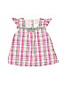 Gymboree 100% Cotton Plaid Pink Short Sleeve Blouse Size 7 - photo 1