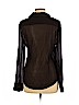 Theory 100% Polyester Brown Long Sleeve Blouse Size L - photo 2