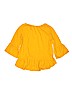 Old Navy Yellow 3/4 Sleeve Top Size L (kids) - photo 2