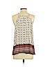 Mossimo 100% Polyester Ivory Sleeveless Blouse Size M - photo 2