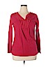 Fashion Bug 100% Cotton Red 3/4 Sleeve Top Size XL - photo 1