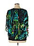 Talk of the Walk Green Short Sleeve Silk Top Size XL - photo 2