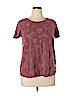 Sonoma Goods for Life 100% Cotton Burgundy Short Sleeve T-Shirt Size XL - photo 1