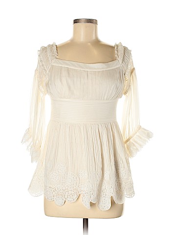 Catherine Malandrino 3/4 Sleeve Silk Top (view 1)