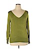 Lane Bryant 100% Cotton Green Pullover Sweater Size 14 - 16 Plus - photo 1