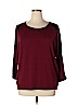 Sag Harbor Burgundy 3/4 Sleeve Top Size XL - photo 1