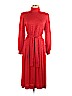 Brooks Brothers 100% Silk Red Casual Dress Size 10 - photo 1