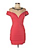 BCBGMAXAZRIA Pink Cocktail Dress Size 6 - photo 1