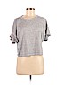 Bobeau Gray Short Sleeve Top Size M (petite) - photo 1