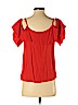 Forever 21 Red Short Sleeve Blouse Size S - photo 2