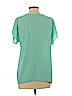 Lush 100% Polyester Green Short Sleeve Blouse Size S - photo 2