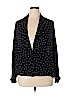 Bergdorf Goodman 100% Silk Black Silk Blazer Size 14 - photo 1