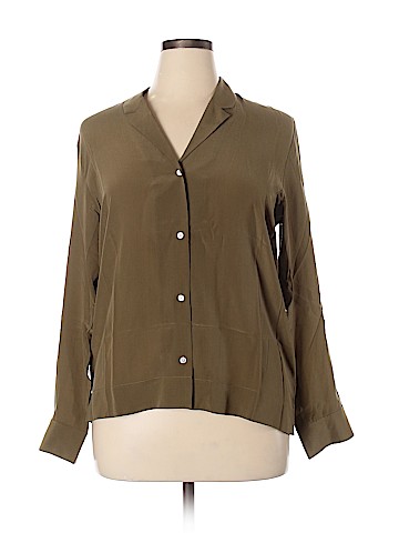 Everlane Long Sleeve Silk Top (view 1)