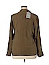 Everlane 100% Silk Brown Long Sleeve Silk Top Size 14 - photo 2