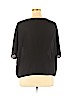ASOS 100% Polyester Black Short Sleeve Blouse Size 16 - photo 2