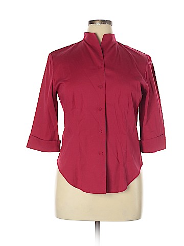 Dana Buchman 3/4 Sleeve Button-Down Shirt (view 1)