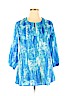 Misslook Blue 3/4 Sleeve Blouse Size XL - photo 1
