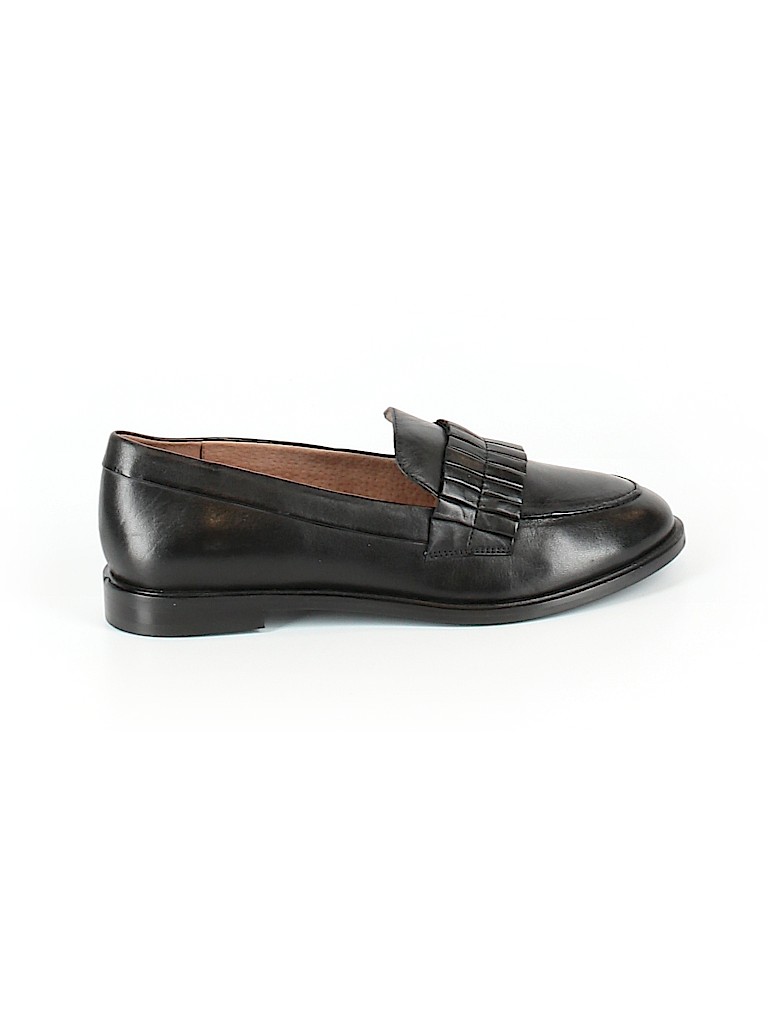 Seychelles 100% Leather Black Flats Size 9 - photo 1