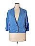 Chico's Blue Silk Cardigan Size XL (3) - photo 1