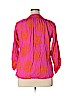 Escapada 100% Rayon Pink Long Sleeve Blouse Size XL - photo 2