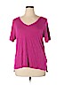 Old Navy 100% Rayon Pink Short Sleeve T-Shirt Size XL - photo 1