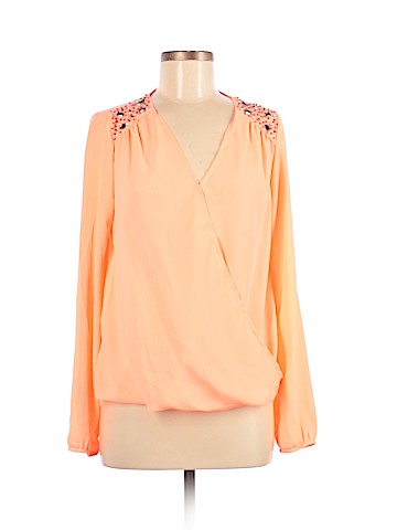 Charlotte Russe Long Sleeve Blouse (view 1)