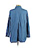 Motherhood Blue 3/4 Sleeve Button-Down Shirt Size L - photo 2