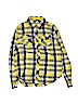 Guess Kids 100% Cotton Yellow Long Sleeve Button-Down Shirt Size 14 - 16 - photo 1