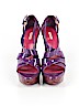 Miu Miu 100% Patent Leather Purple Heels Size EU 38 1/2 - photo 2