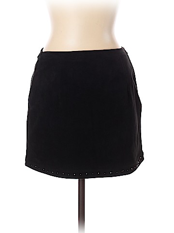 American Eagle Outfitters Faux Leather Skirt (view 2)