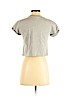 Topshop Gray Short Sleeve Top Size 2 - photo 2